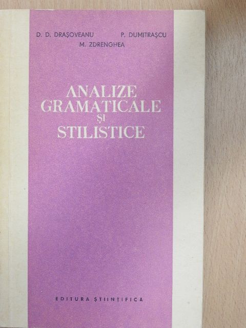 D. D. Drasoveanu - Analize gramaticale si stilistice [antikvár]