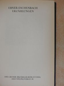 Marie von Ebner-Eschenbach - Erzählungen [antikvár]
