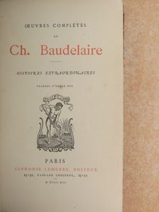 Edgar Allan Poe - Oeuvres complétes du Ch. Baudelaire [antikvár]