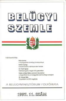 Korinek László - Belügyi Szemle 1997/11. szám [antikvár]