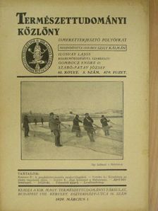 Lukács K. - Természettudományi Közlöny 1929. március 1. [antikvár]