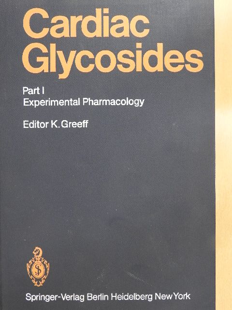 G. G. Belz - Cardiac Glycosides I [antikvár]