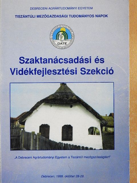 Szaktanácsadási és Vidékfejlesztési Szekció [antikvár]