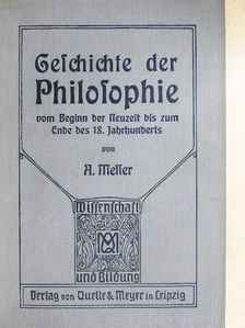 Dr. August Messer - Geschichte der Philosophie (gótbetűs) [antikvár]