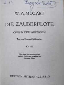 Emanuel Schikaneder - Die Zauberflöte [antikvár]