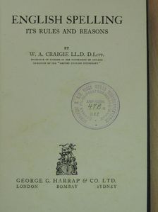 W. A. Craigie - English spelling [antikvár]