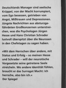 Hans Christian Schrader - Die Neurosen der Chefs [antikvár]