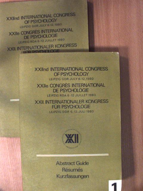 A. Metge - XXIInd International Congress of Psychology/XXIIe Congrés International de Psychologie/XXII. Internationel Kongress für Psychologie I-II. [antikvár]