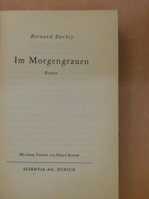 Bernard Barbey - Im Morgengrauen [antikvár]