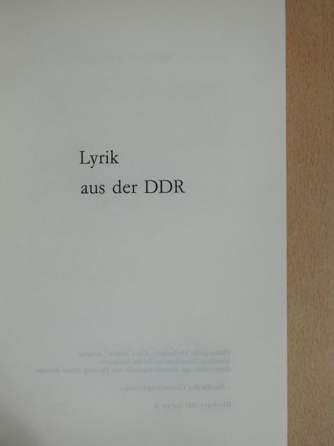 Bertolt Brecht - Lyrik aus der DDR [antikvár]
