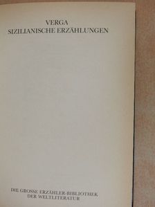 Giovanni Verga - Sizilianische Erzählungen [antikvár]