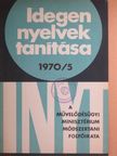 Dr. Bán Ervin - Idegen nyelvek tanítása 1970/5. [antikvár]