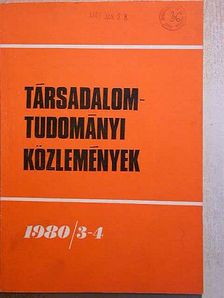 Akszentievics György - Társadalomtudományi Közlemények 1980/3-4. [antikvár]