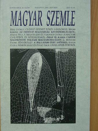 Beke György - Magyar Szemle 1993. október [antikvár]