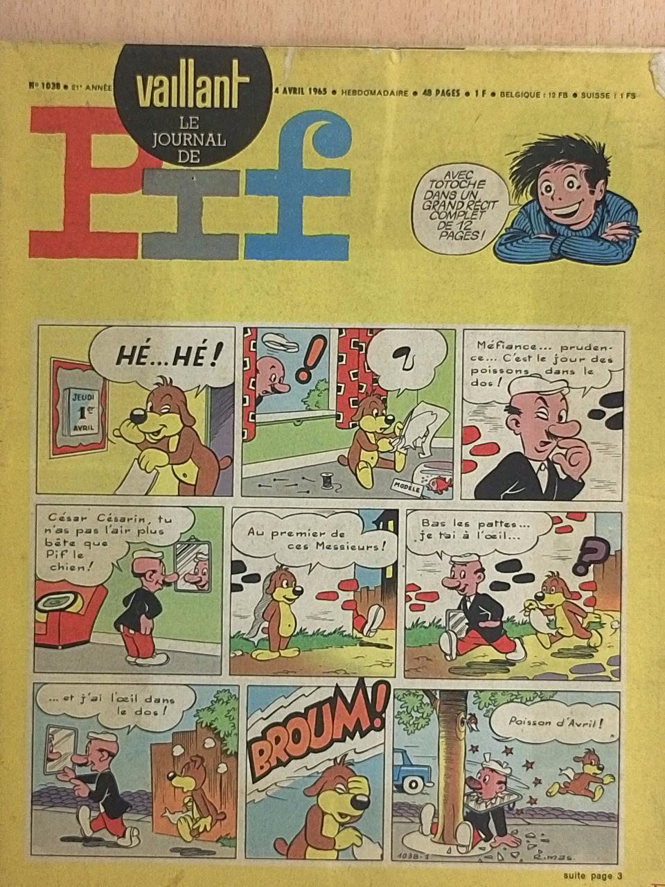 Cézard - Pif 4 Avril 1965 [antikvár]