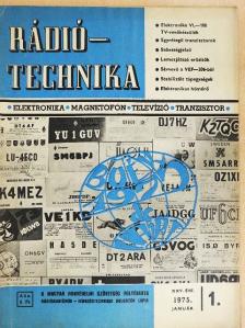 Bíró András - Rádiótechnika 1975. január [antikvár]