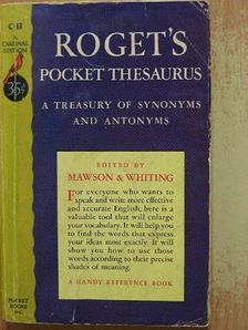 Roget's pocket thesaurus [antikvár]