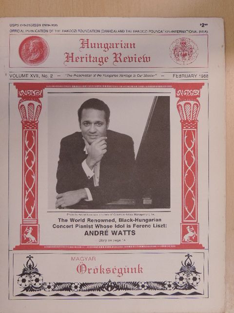 Dr. Francis S. Wagner - Magyar Örökségünk February 1988. [antikvár]