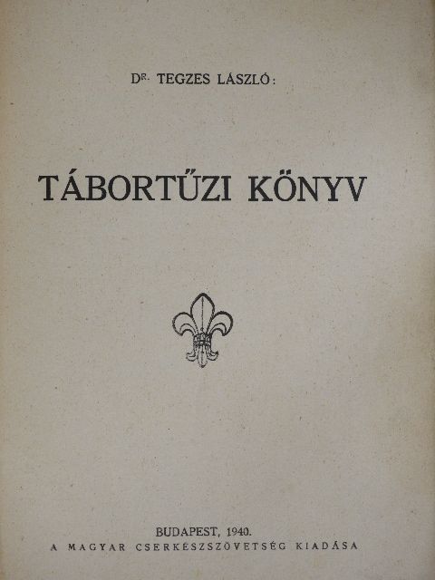 Dr. Tegzes László - Tábortűzi könyv [antikvár]