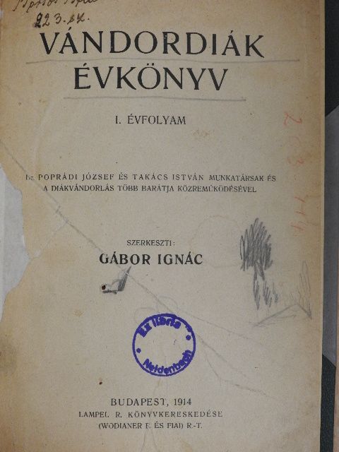 Balassa József - Vándordiák évkönyv [antikvár]