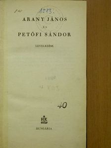Arany János és Petőfi Sándor levelezése [antikvár]