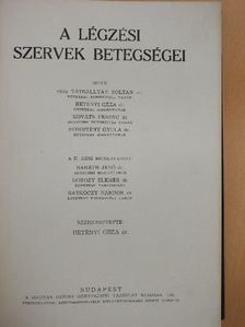 Dr. Baráth Jenő - A légzési szervek betegségei [antikvár]