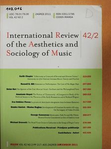 Golan Gur - International Review of the Aesthetics and Sociology of Music - December 2011 [antikvár]