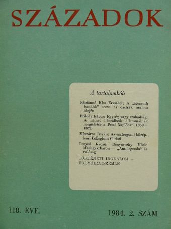 Erdődy Gábor - Századok 1984/2. [antikvár]