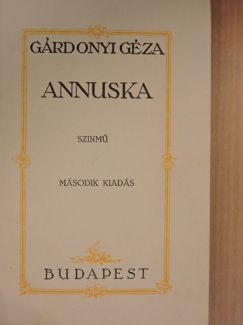 Gárdonyi Géza - Annuska [antikvár]