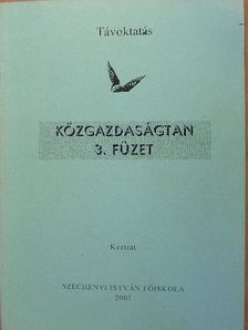 Dr. Honvári János - Közgazdaságtan 3. füzet [antikvár]