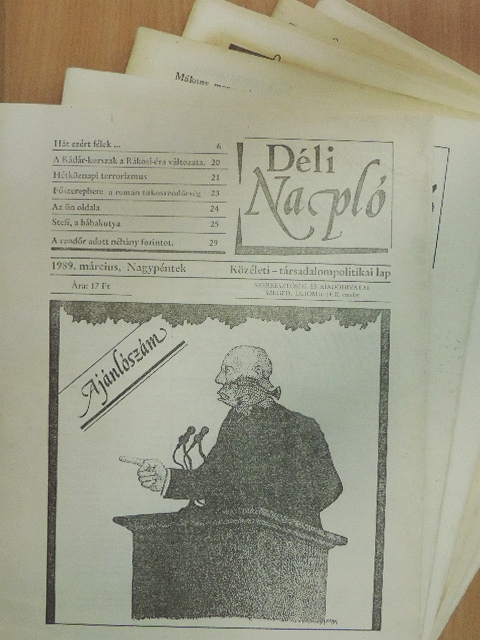 Ara-Kovács Attila - Déli Napló 1989. (nem teljes évfolyam) [antikvár]