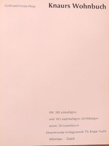 Gerd Hatje - Knaurs Wohnbuch [antikvár]