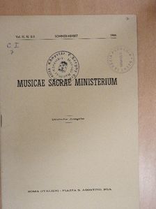 José López-Calo, S. J. - Musicae Sacrae Ministerium Sommer-Herbst 1966 [antikvár]