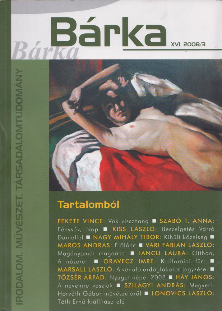 Elek Tibor - Bárka 2008/3. [antikvár]