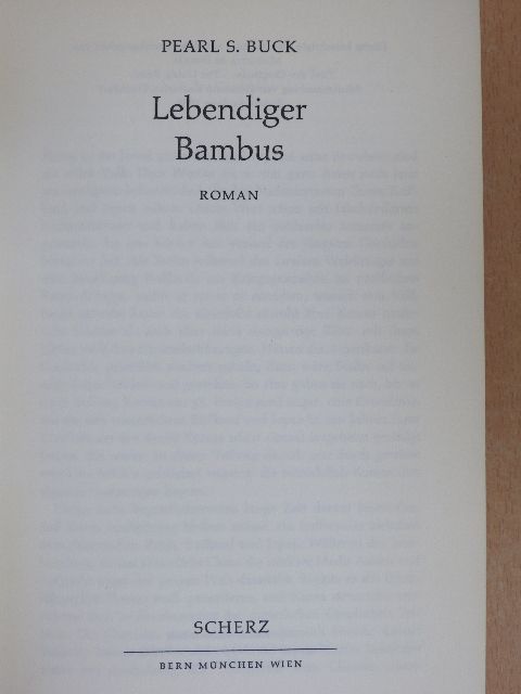 Pearl S. Buck - Lebendiger Bambus [antikvár]