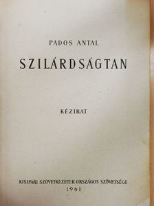 Pados Antal - Szilárdságtan [antikvár]