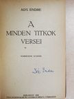 Ady Endre - A minden titkok versei/A menekülő élet [antikvár]