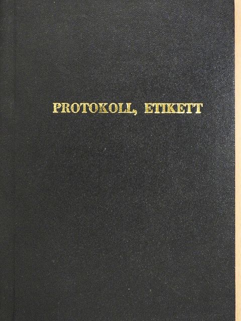 Dr. Sille István - Protokoll, etikett [antikvár]