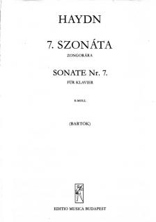 HAYDN,J - 7.SZONÁTA E-MOLL ZONGORÁRA (BARTÓK)