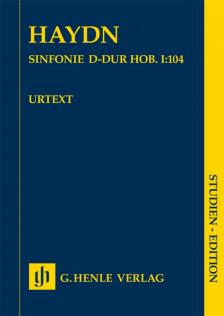 HAYDN JOSEPH - SINFONIE D-DUR HOB I:104 STUDIEN EDITION