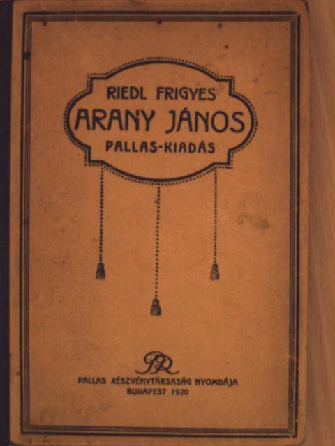 Riedl Frigyes - Arany János [antikvár]
