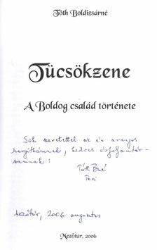 Tóth Boldizsárné - Tücsökzene (dedikált) [antikvár]