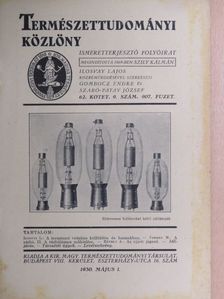 Dr. Ilosvay Lajos - Természettudományi Közlöny 1930. május 1. [antikvár]