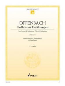 OFFENBACH,J - HOFFMANN`S ERZAEHLUNGEN POTPOURRI FÜR KLAVIER (REINHARDT) ANTIKVÁR PÉLDÁNY
