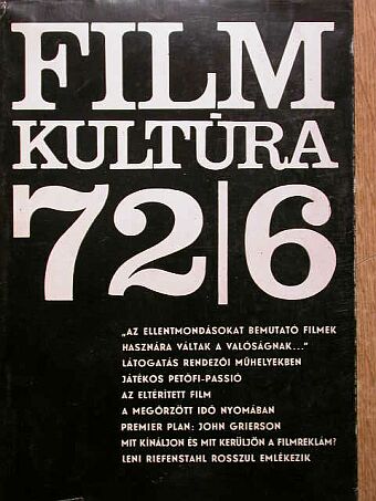 Dobai Péter - Filmkultúra 1972. november-december [antikvár]