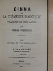 Pierre Corneille - Cinna ou la clémence d'auguste tragédie en cinq actes  [antikvár]