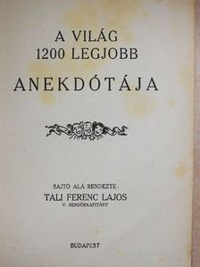 A világ 1200 legjobb anekdótája [antikvár]