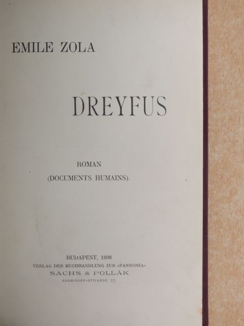 Emile Zola - Dreyfus [antikvár]