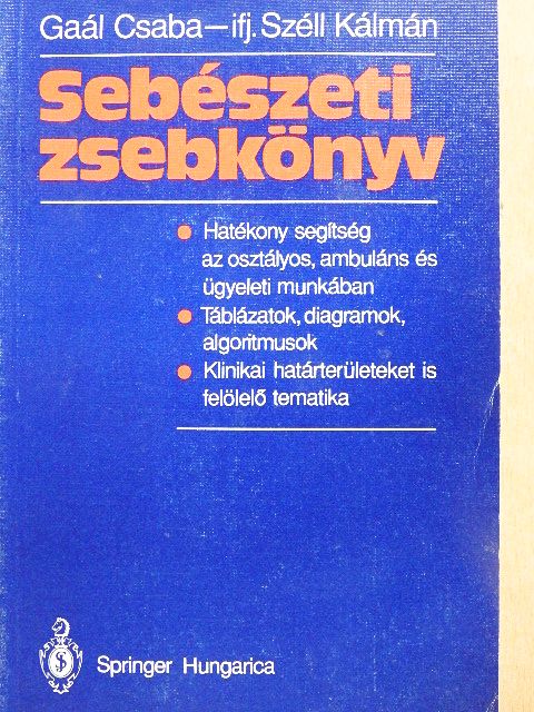 Gaál Csaba - Sebészeti zsebkönyv [antikvár]