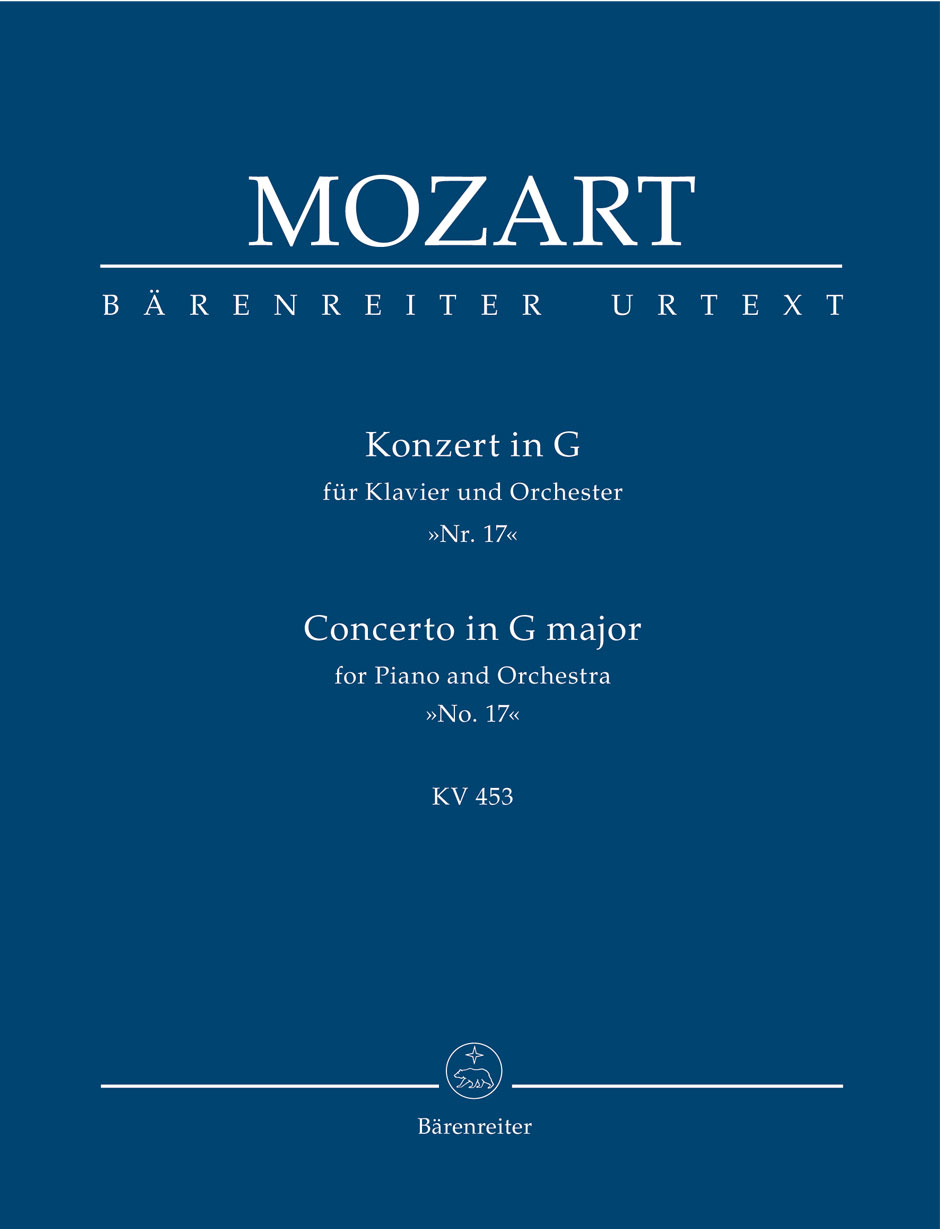 MOZART, W,A, - KONZERT IN G FÜR KLAVIER UND ORCHESTER "NR.17" KV 453 TASCHENPARTITUR
